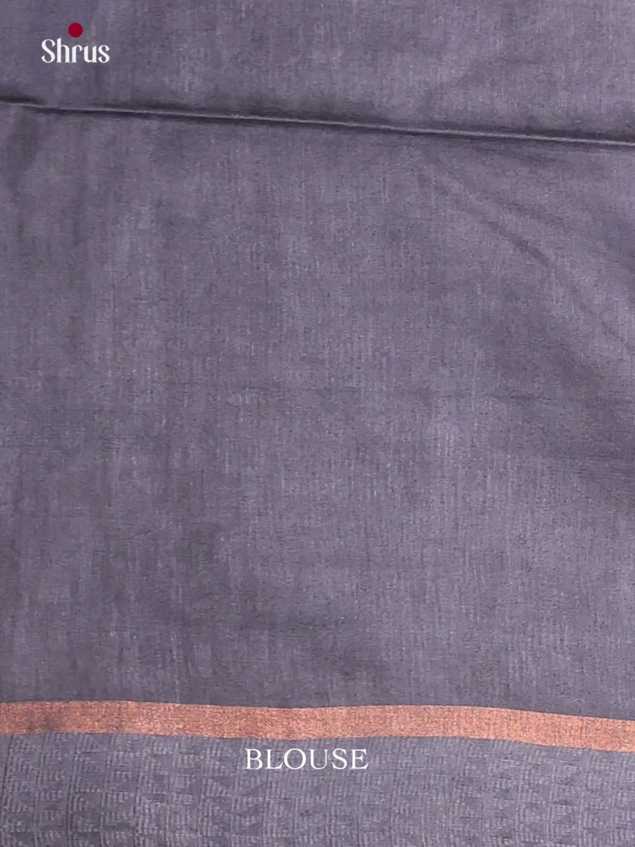 Blue & Grey- Semi Tussar Saree