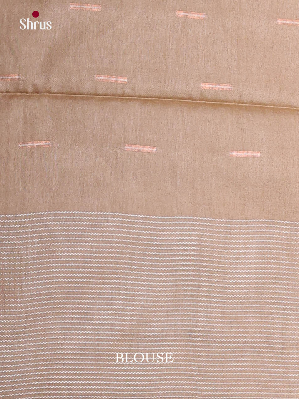 Maroon & Beige - Semi Tussar Saree