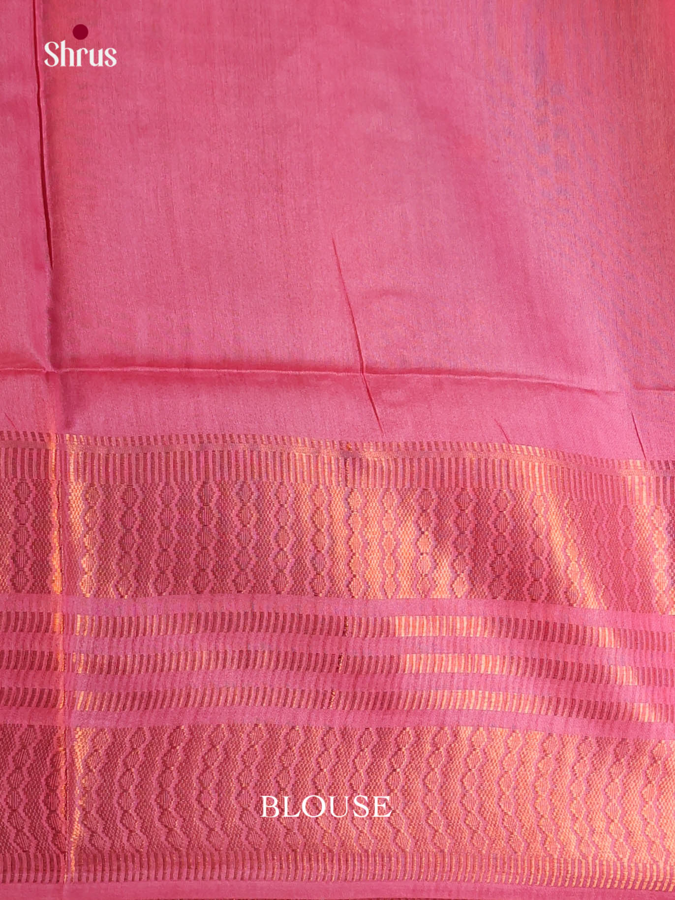 Grey & Pink - Semi Tussar Saree
