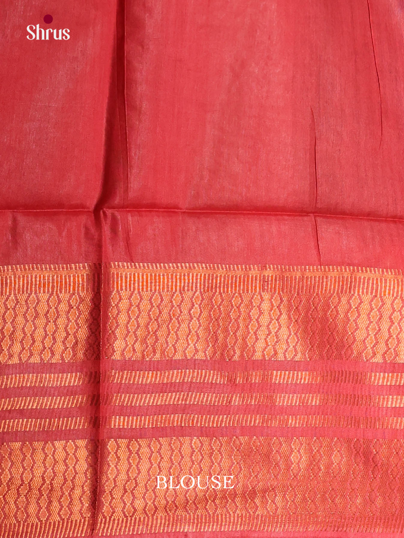 Blue & Red- Semi Tussar Saree