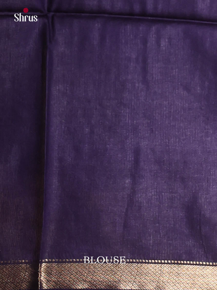 Red & Blue- Semi Tussar Saree