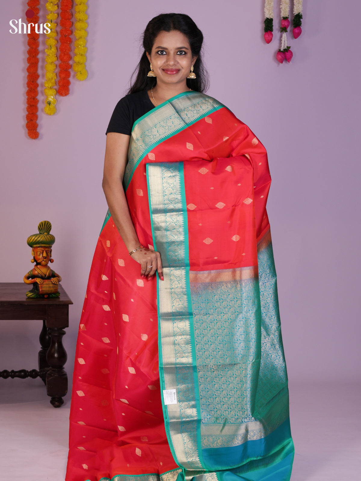DIS23481 - Kanchipuram silk (HR) Saree - Shop on Shrus.com