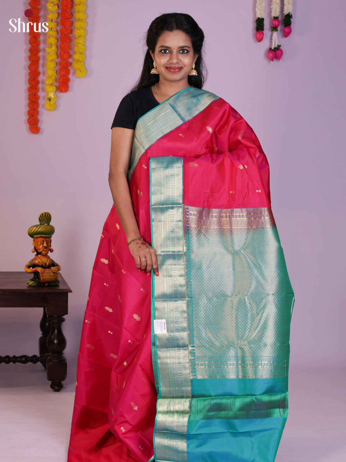 DIS23482 - Kanchipuram silk (HR) Saree - Shop on Shrus.com