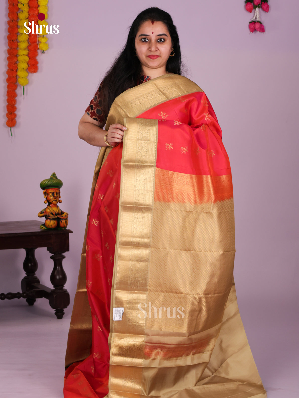 DIS23487 - Kanchipuram silk (HR) Saree - Shop on Shrus.com