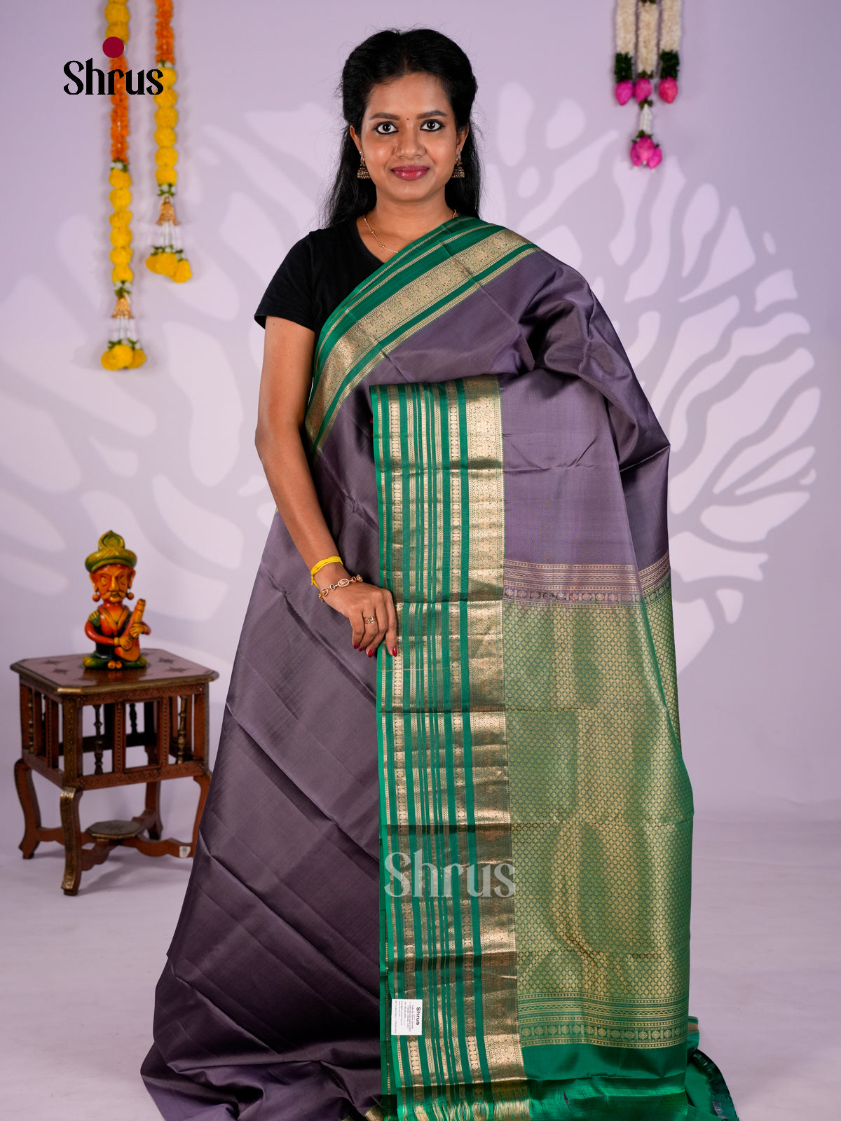 DIS23497 - Kanchipuram silk (LR) Saree - Shop on Shrus.com