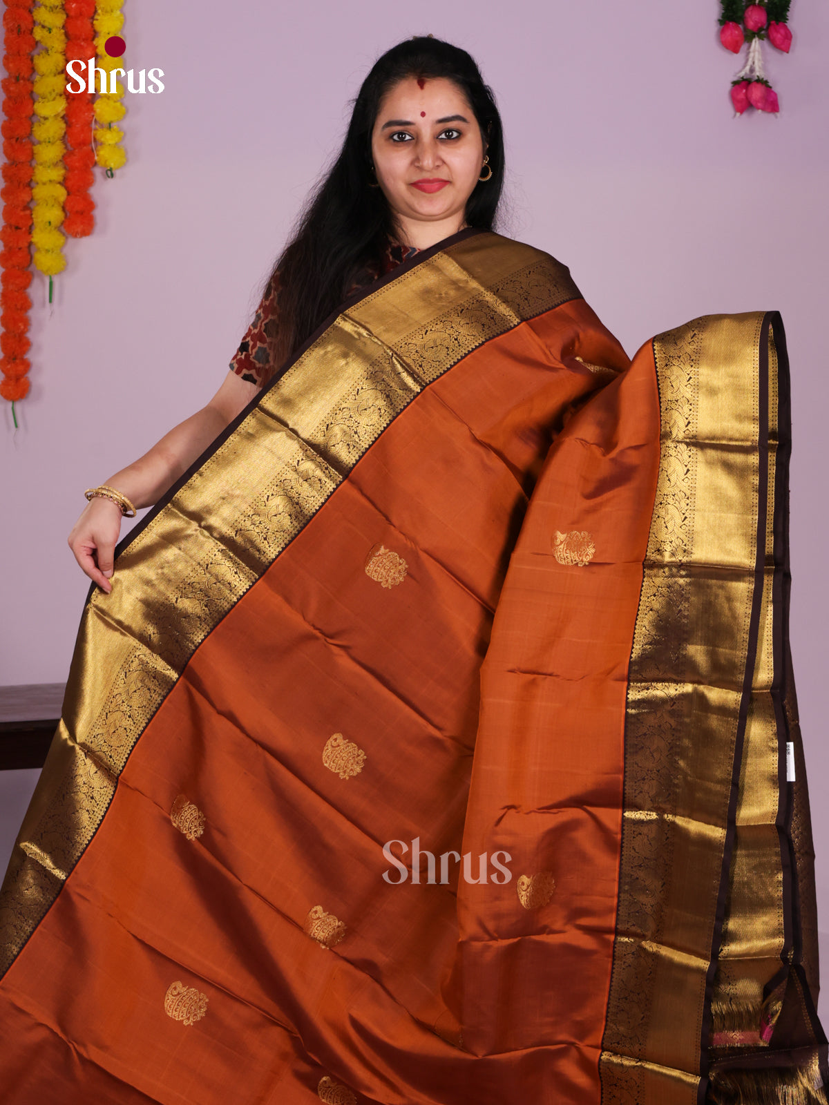 DIS23516 - Kanchipuram silk (HR) Saree - Shop on Shrus.com