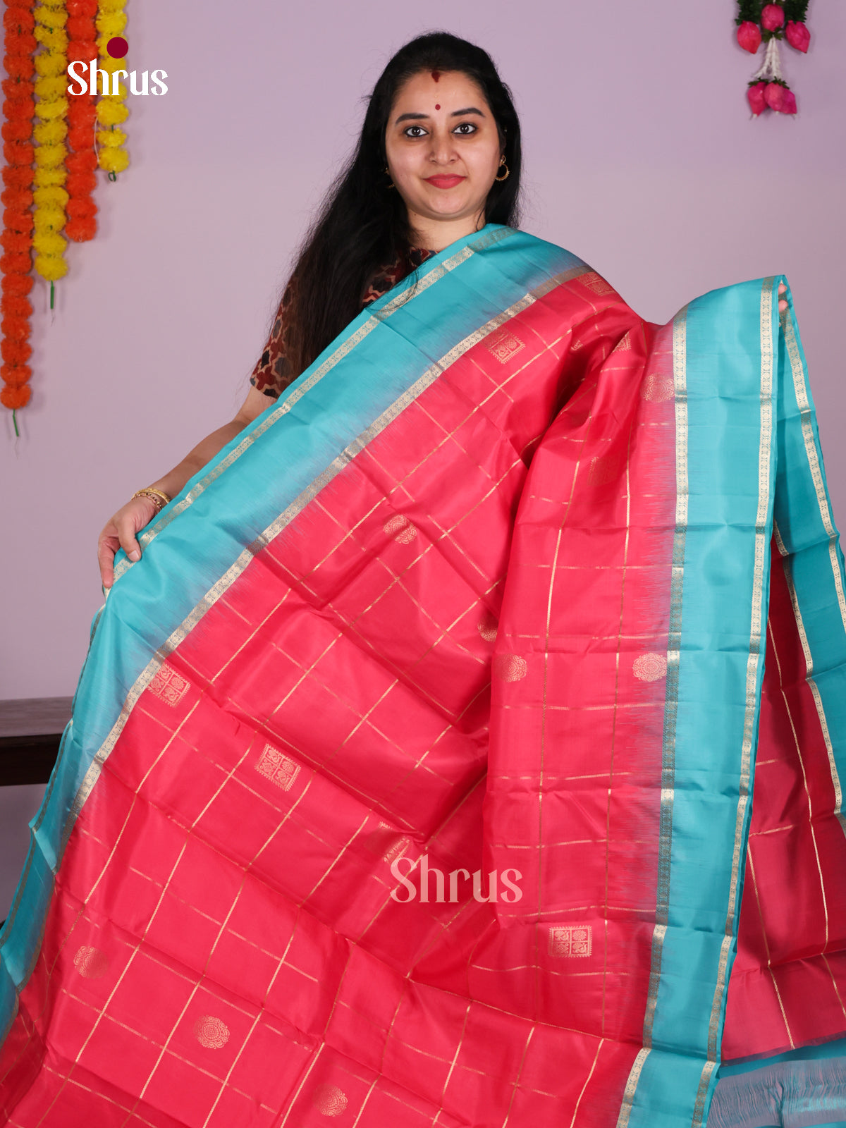 DIS23554 - Kanchipuram silk (HR) Saree - Shop on Shrus.com