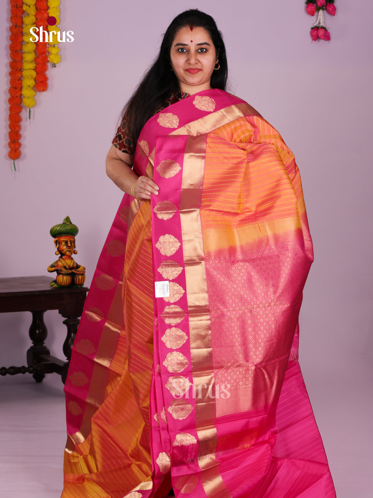 DIS23568 - Kanchipuram silk (HR) Saree - Shop on Shrus.com