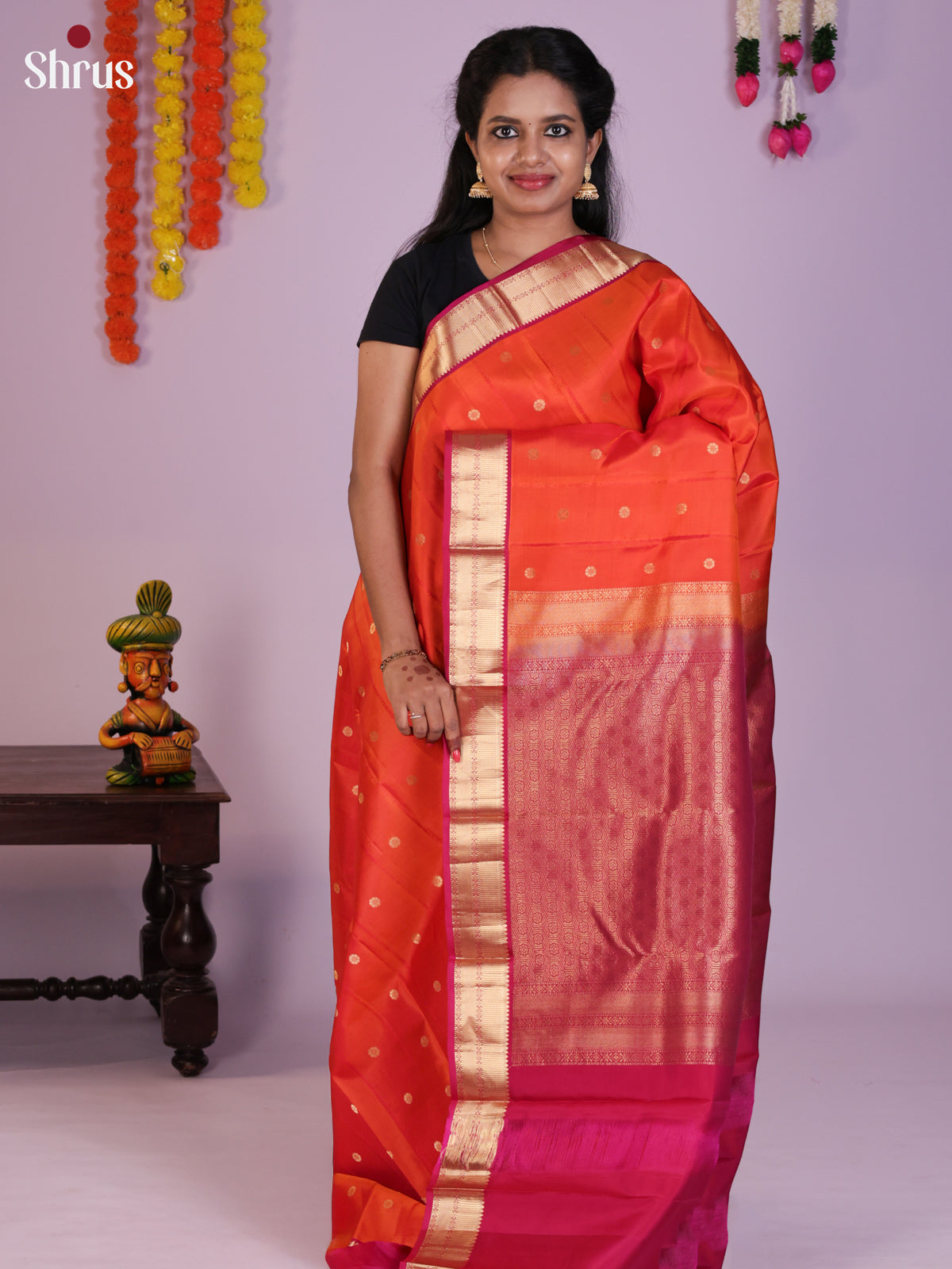 DIS23572 - Kanchipuram silk (HR) Saree - Shop on Shrus.com