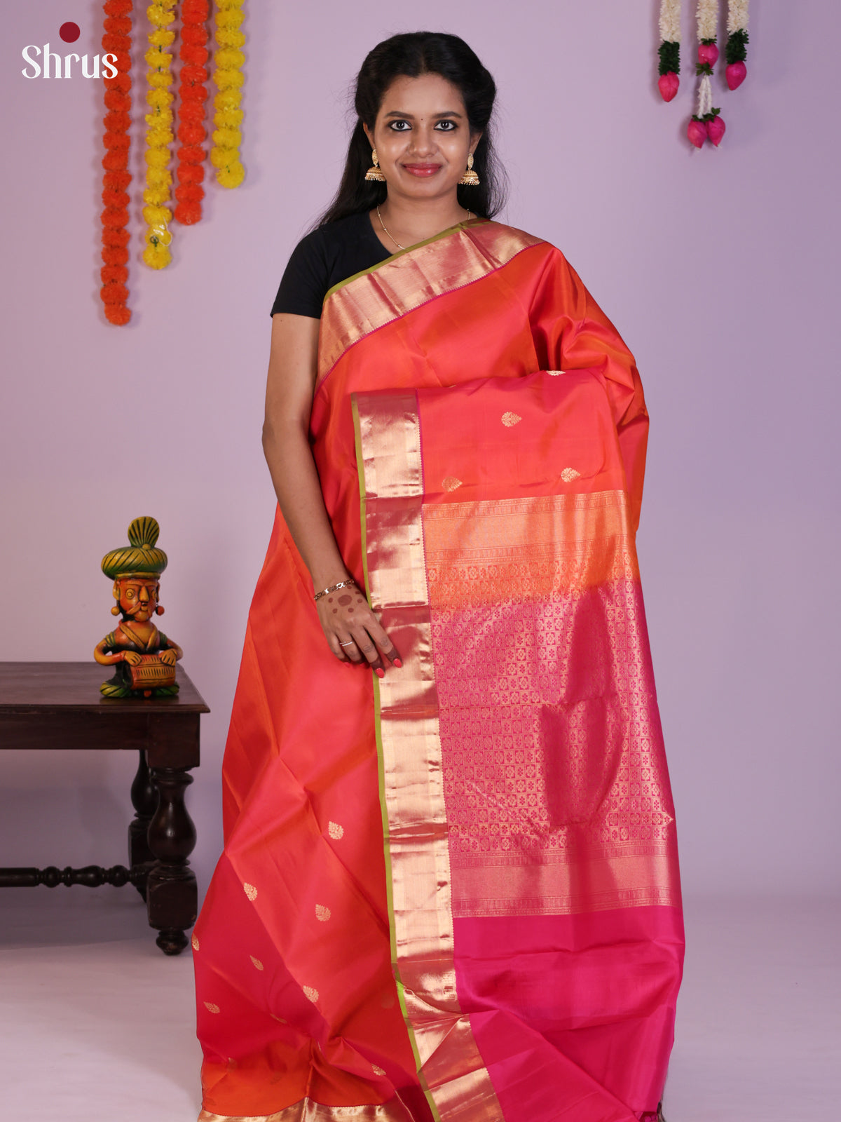DIS23583 - Kanchipuram silk (HR) Saree - Shop on Shrus.com
