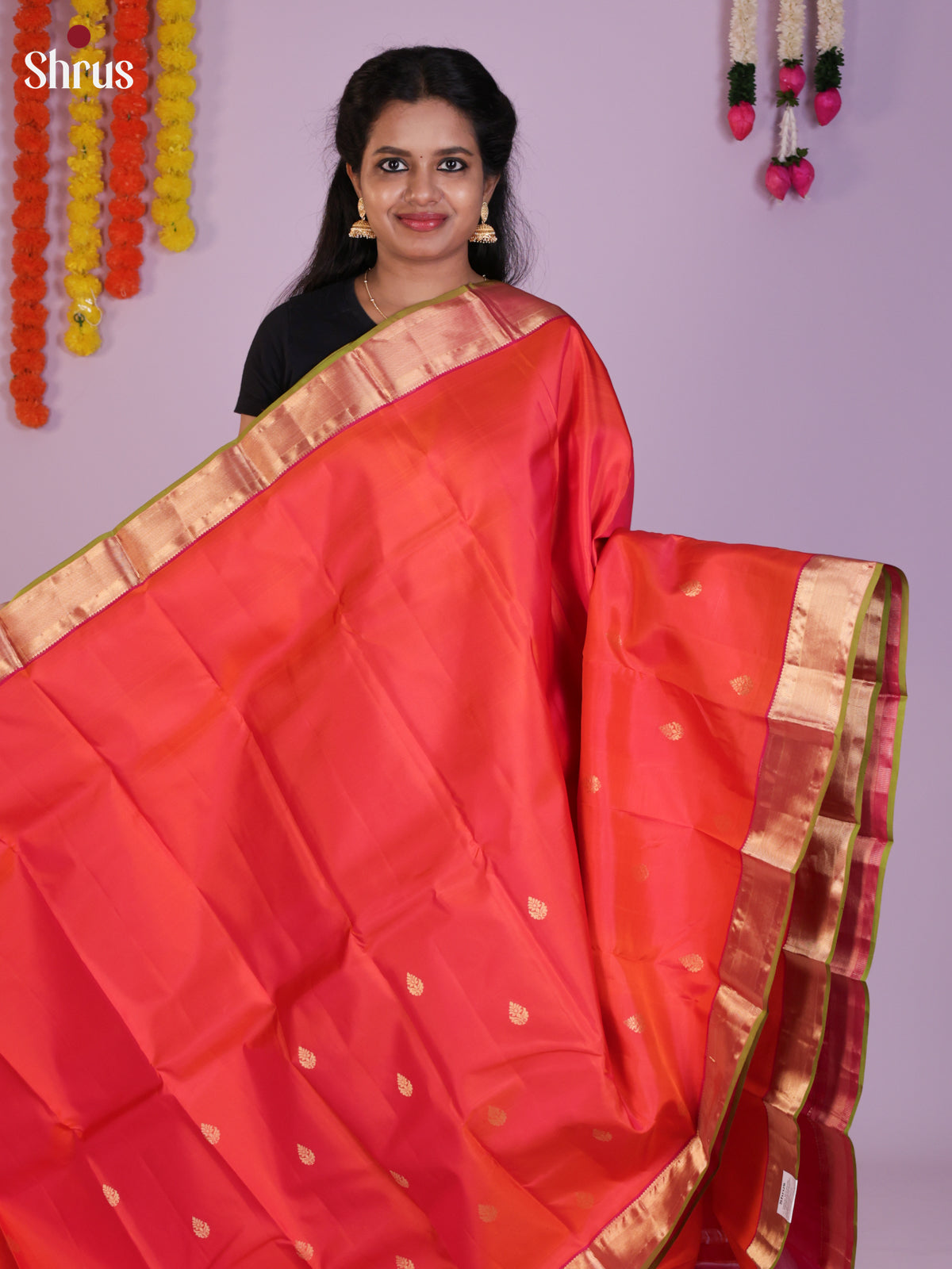 DIS23583 - Kanchipuram silk (HR) Saree - Shop on Shrus.com