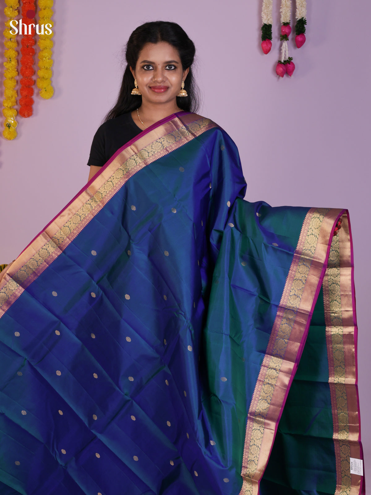 DIS23584 - Kanchipuram silk (HR) Saree - Shop on Shrus.com
