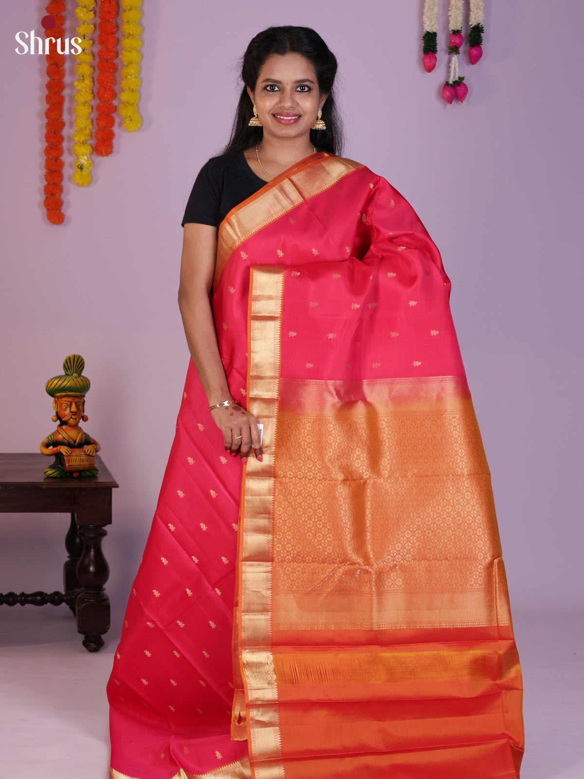 DIS23586 - Kanchipuram silk (HR) Saree - Shop on Shrus.com