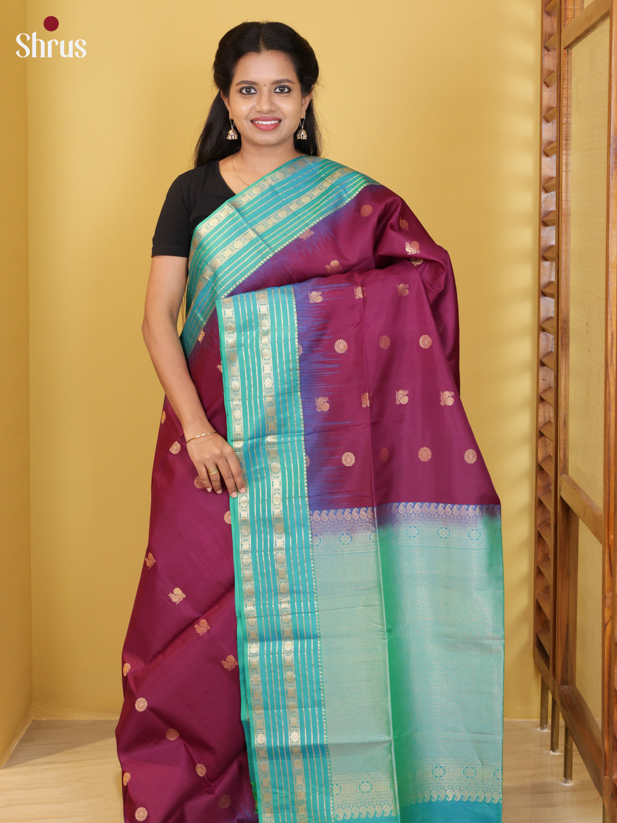 DIS23626 - Soft Silk (HR) Saree - Shop on Shrus.com