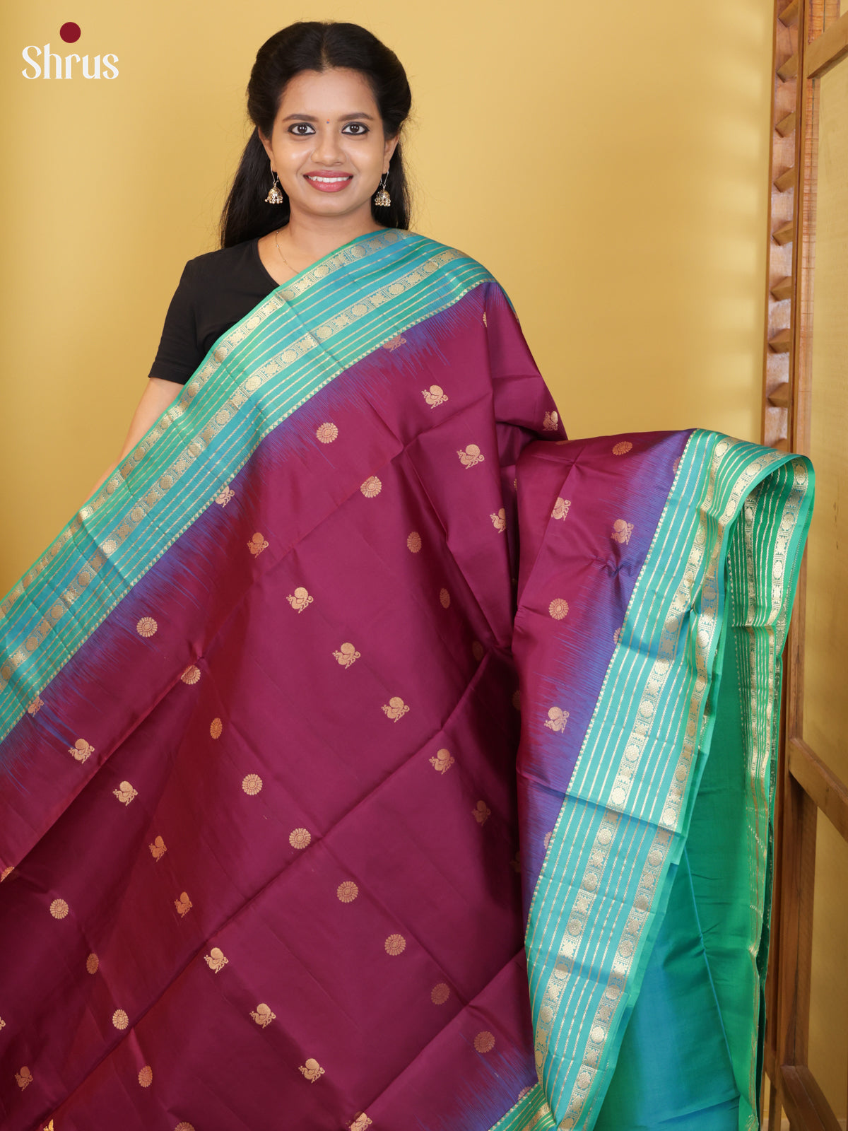 DIS23626 - Soft Silk (HR) Saree - Shop on Shrus.com