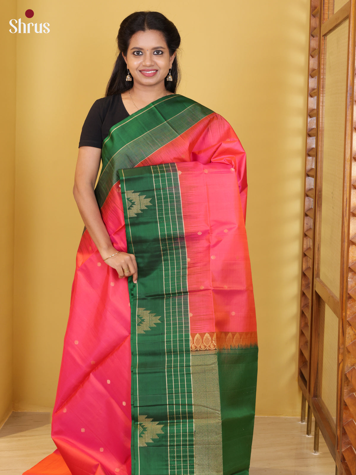 DIS23646 - Soft Silk (HR) Saree - Shop on Shrus.com