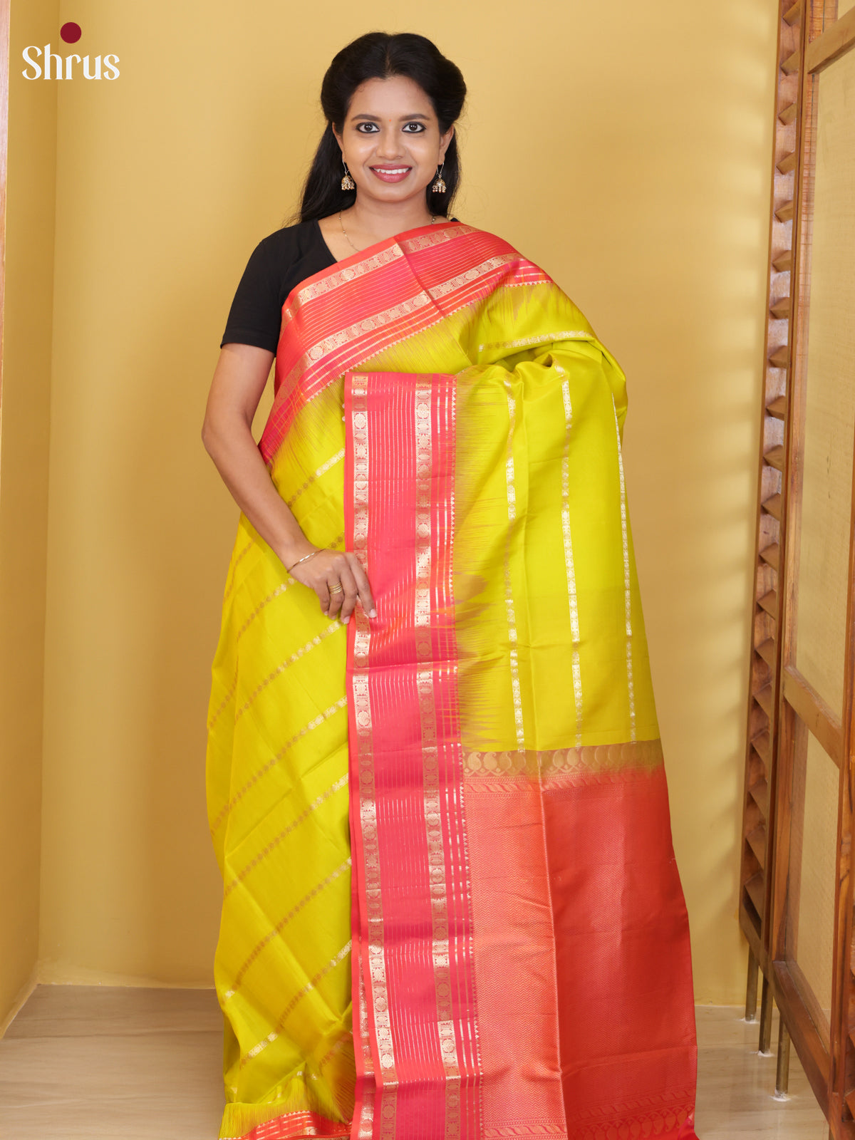 DIS23650 - Soft Silk (HR) Saree - Shop on Shrus.com