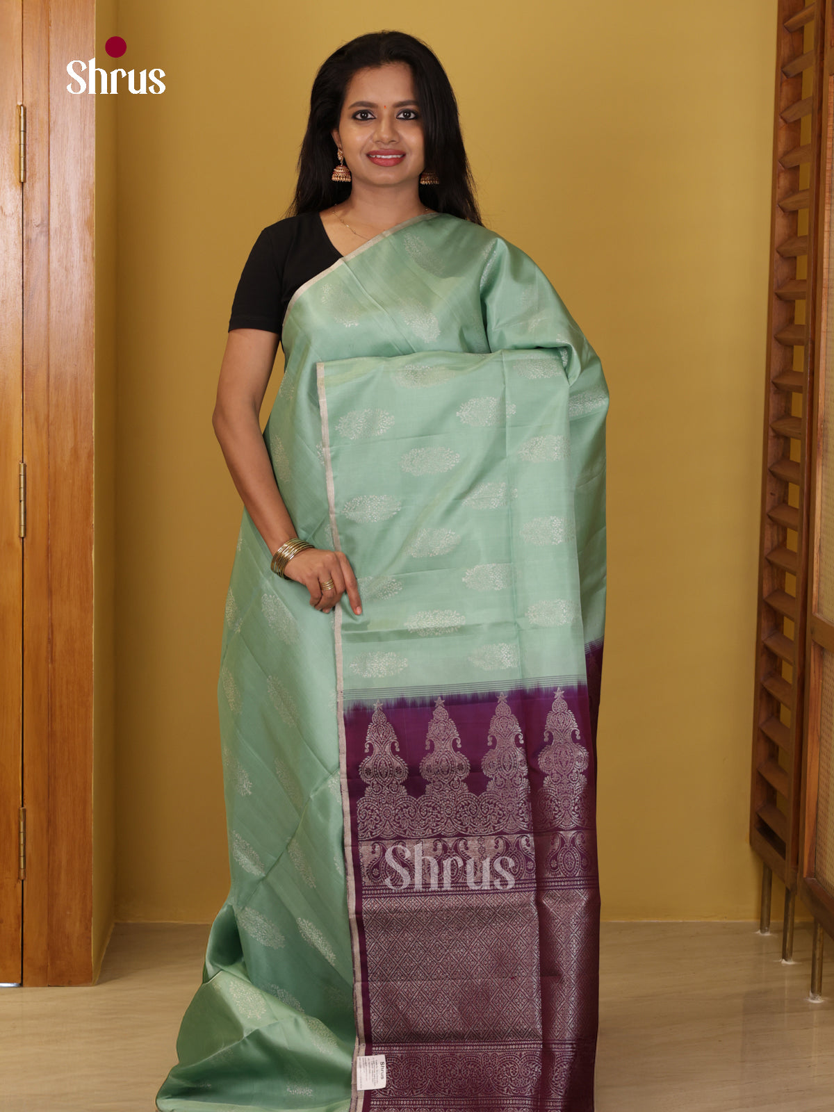 DIS23674 - Soft Silk (HR) Saree - Shop on Shrus.com