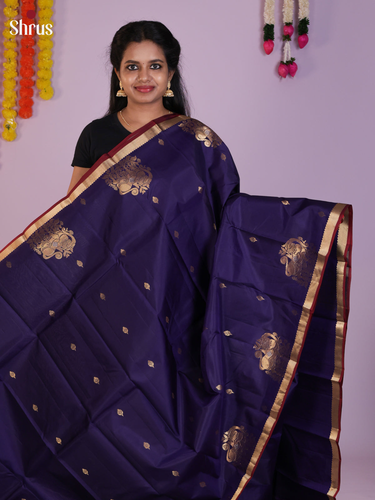 DIS23693 - Kanchipuram silk (LR) Saree - Shop on Shrus.com