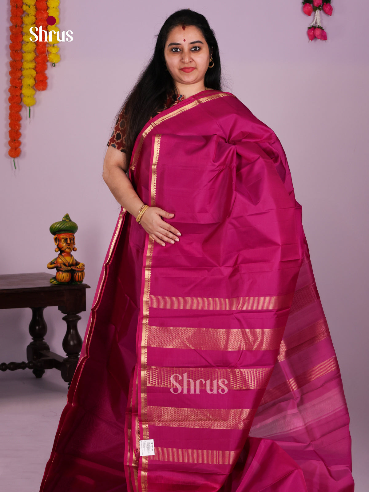 DIS23735 - Kanchipuram silk (LR) Saree - Shop on Shrus.com
