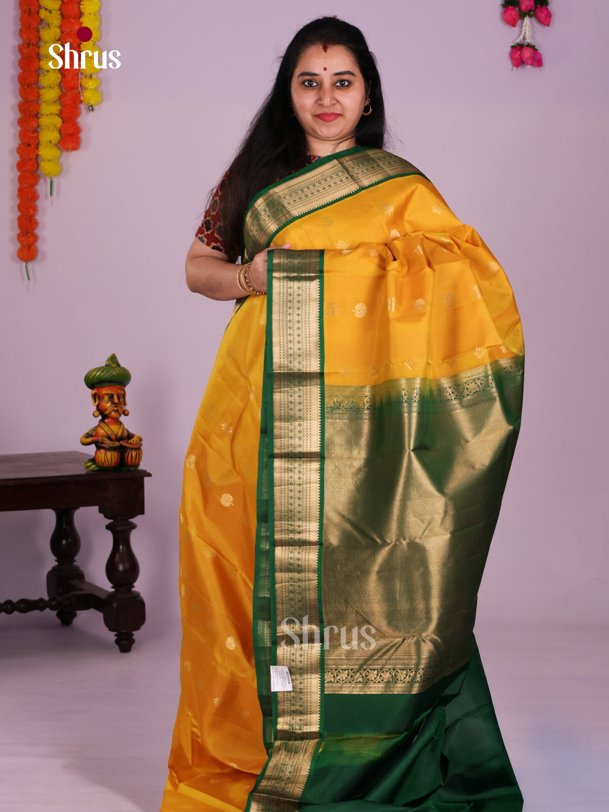 DIS23958 - Kanchipuram silk (HR) Saree - Shop on Shrus.com
