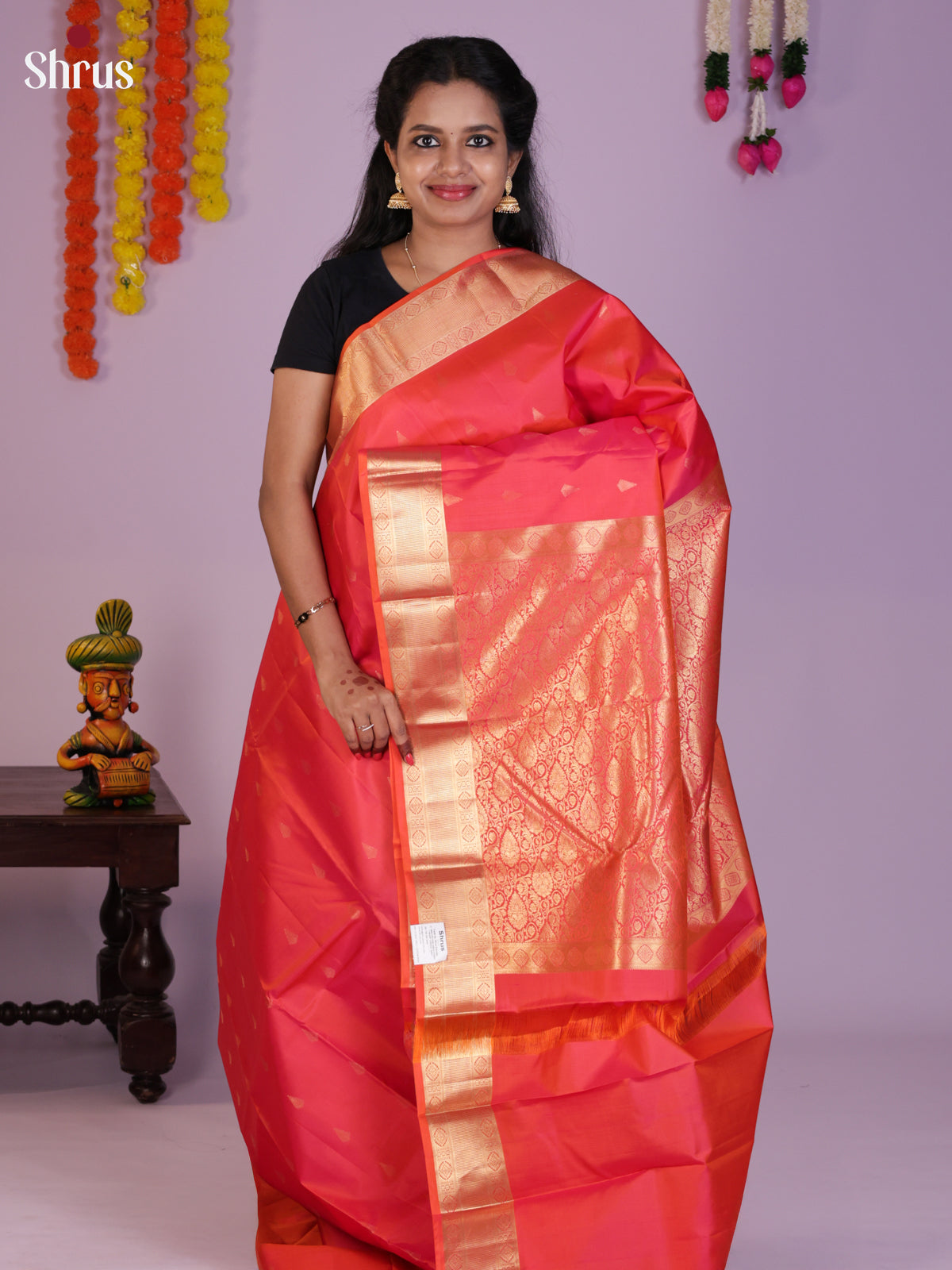 DIS23961 - Kanchipuram silk (HR) Saree - Shop on Shrus.com