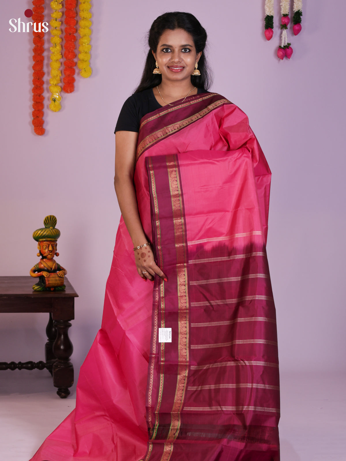 DIS24006 - Kanchipuram silk (HR) Saree - Shop on Shrus.com