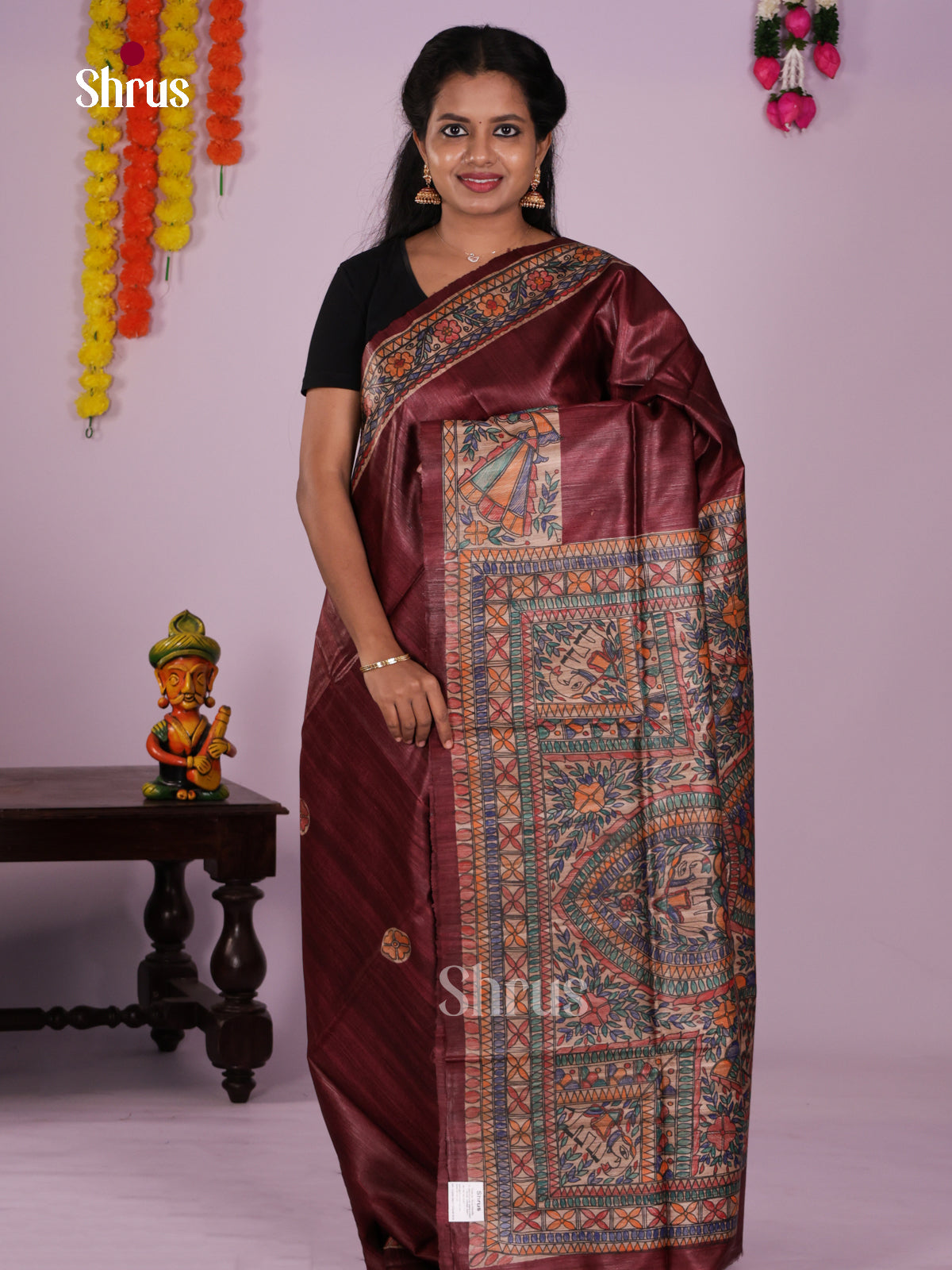 DIS24022 - Tussar Saree - Shop on Shrus.com