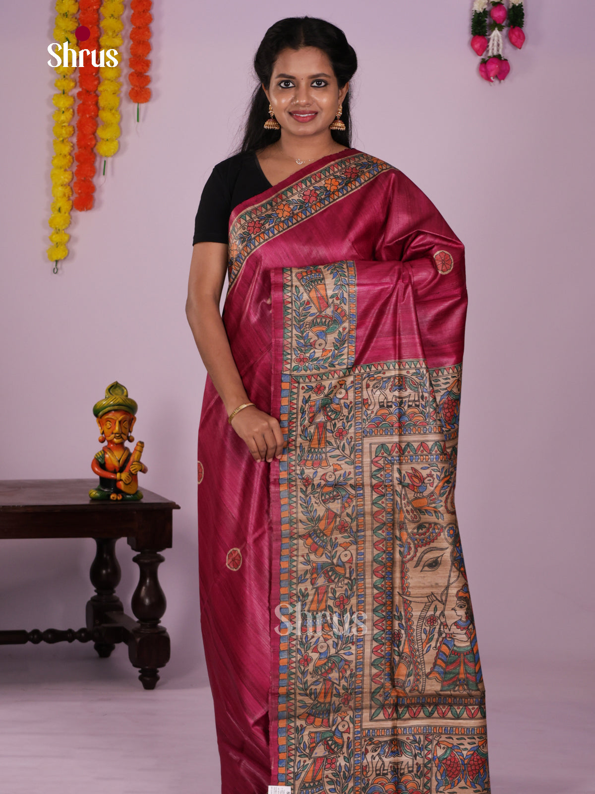 DIS24032 - Tussar Saree - Shop on Shrus.com