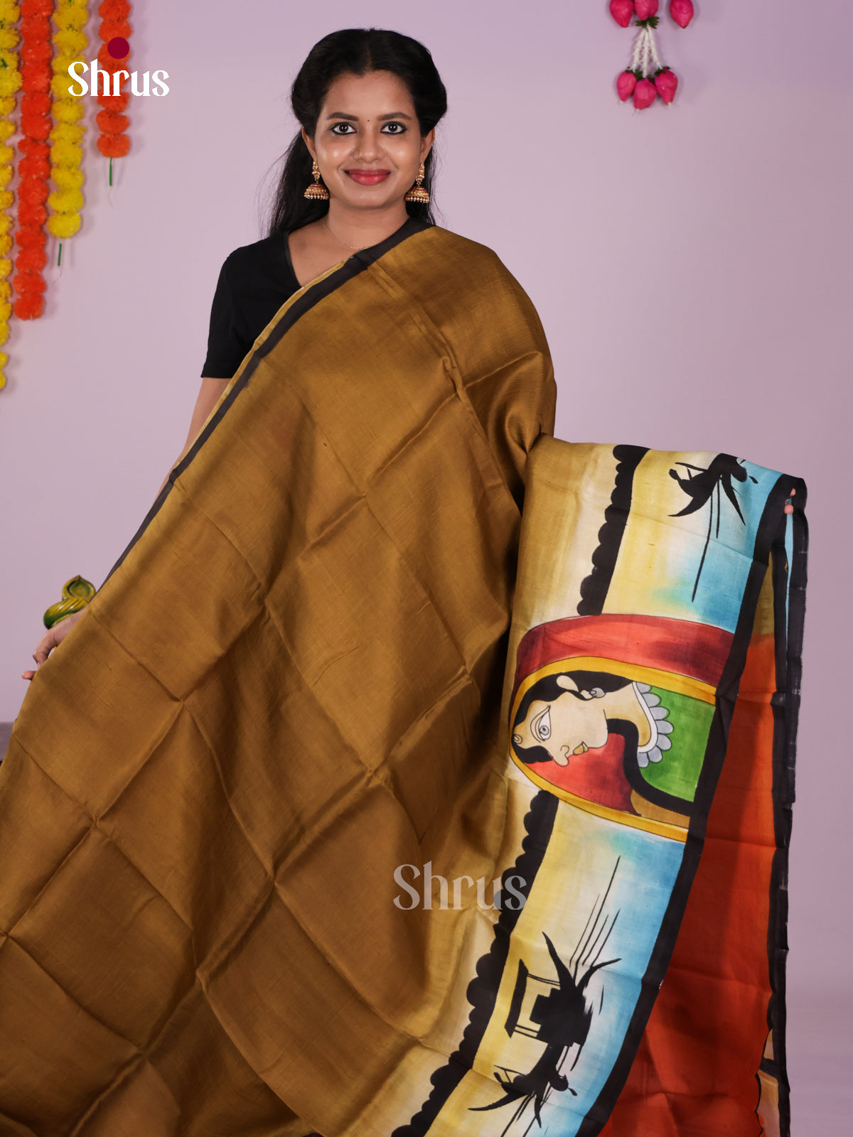 DIS24037 - Tussar Saree - Shop on Shrus.com