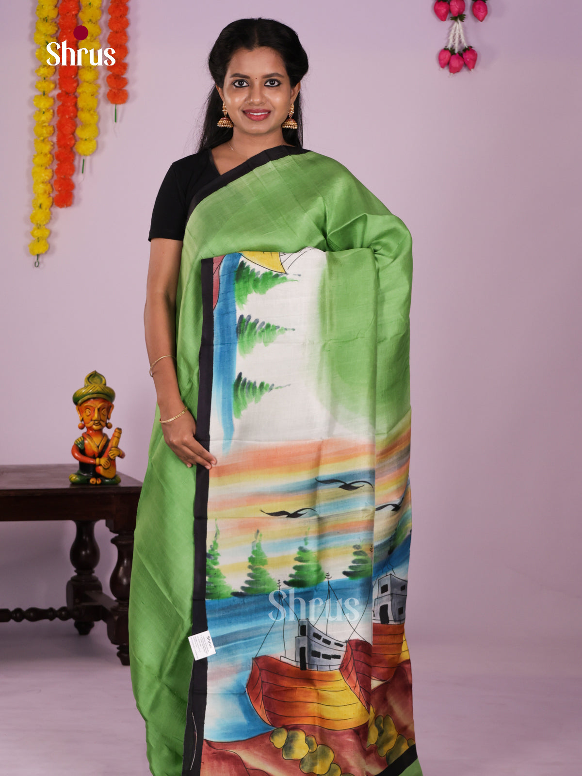 DIS24045 - Tussar Saree - Shop on Shrus.com