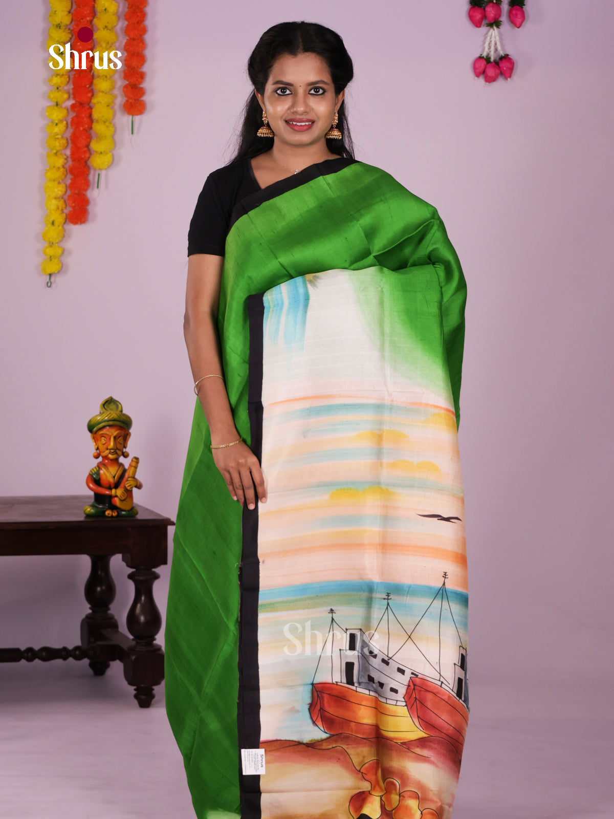 DIS24047 - Tussar Saree - Shop on Shrus.com