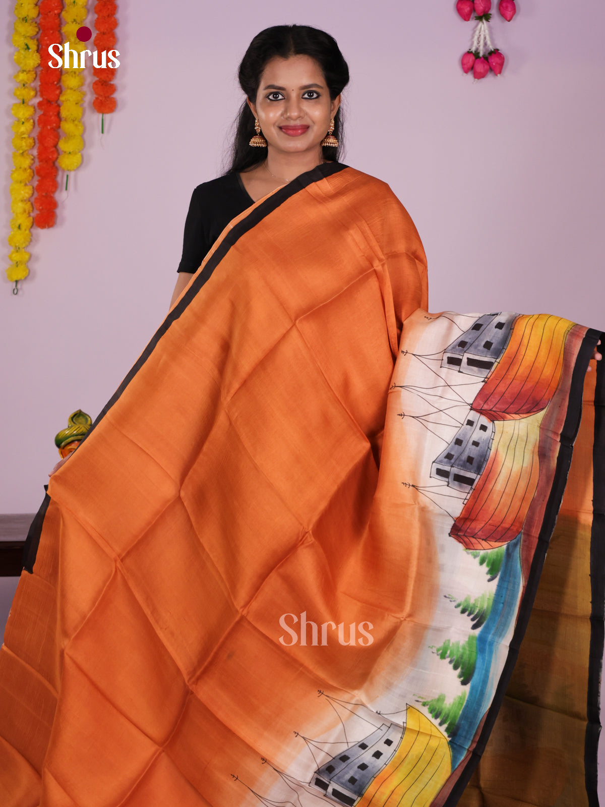 DIS24067 - Tussar Saree - Shop on Shrus.com