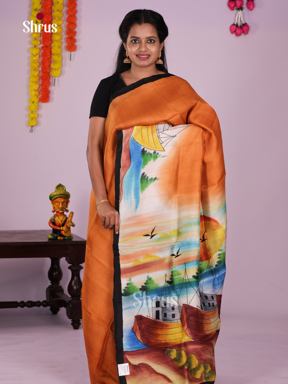 DIS24068 - Tussar Saree - Shop on Shrus.com