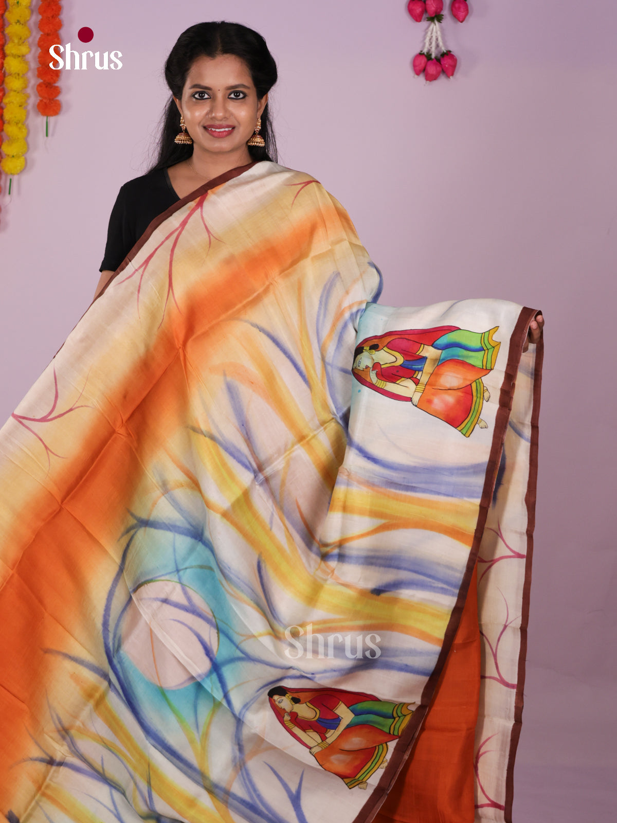 DIS24071 - Tussar Saree - Shop on Shrus.com