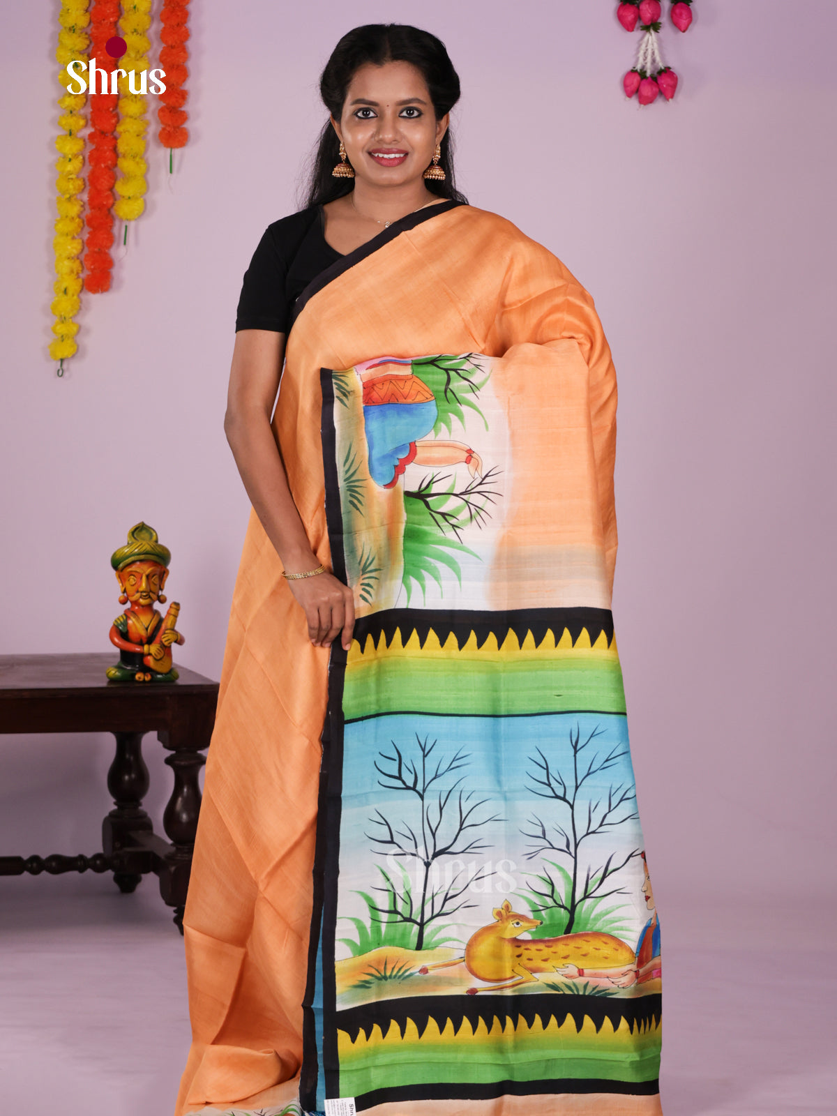 DIS24072 - Tussar Saree - Shop on Shrus.com