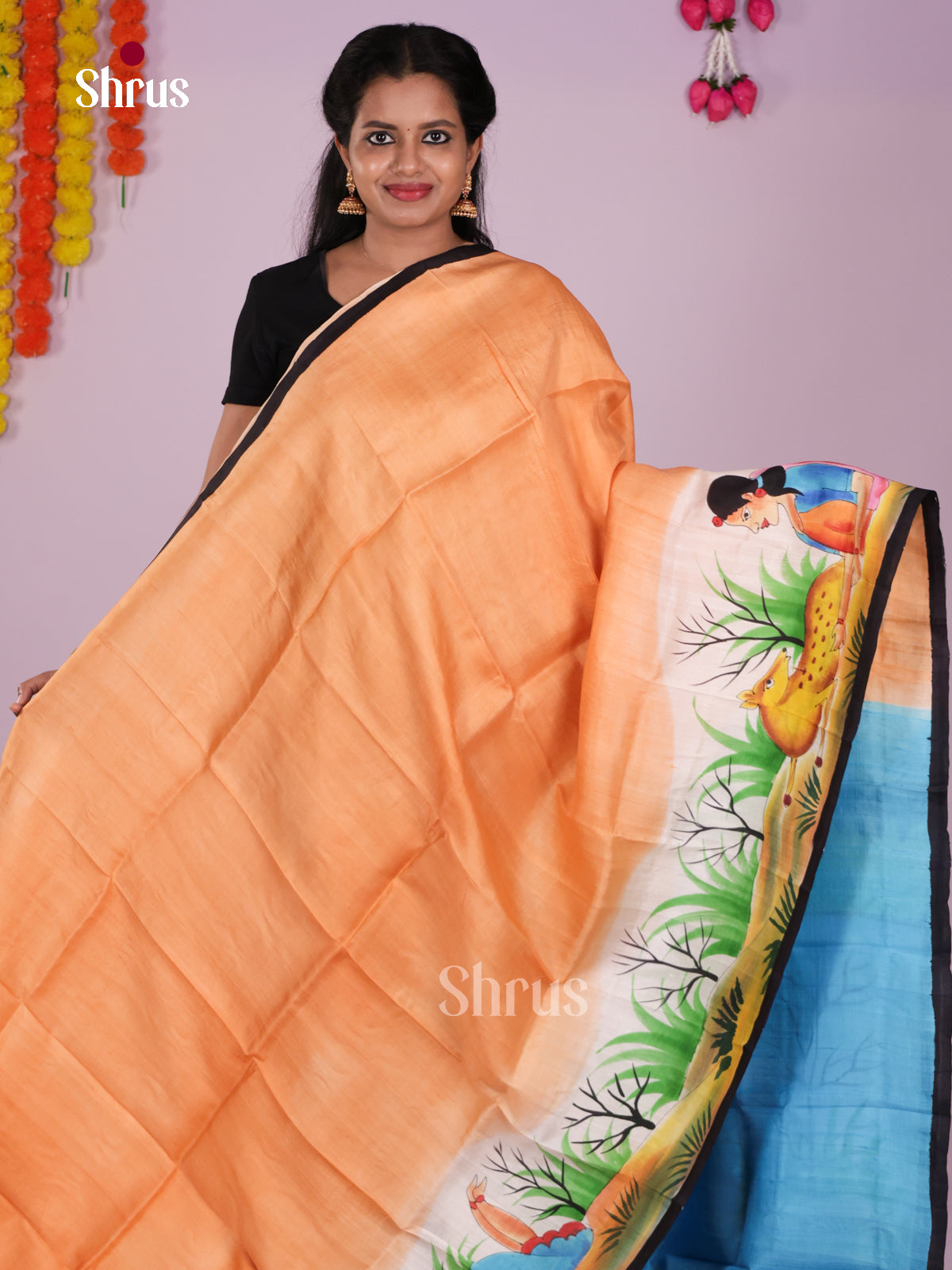 DIS24072 - Tussar Saree - Shop on Shrus.com