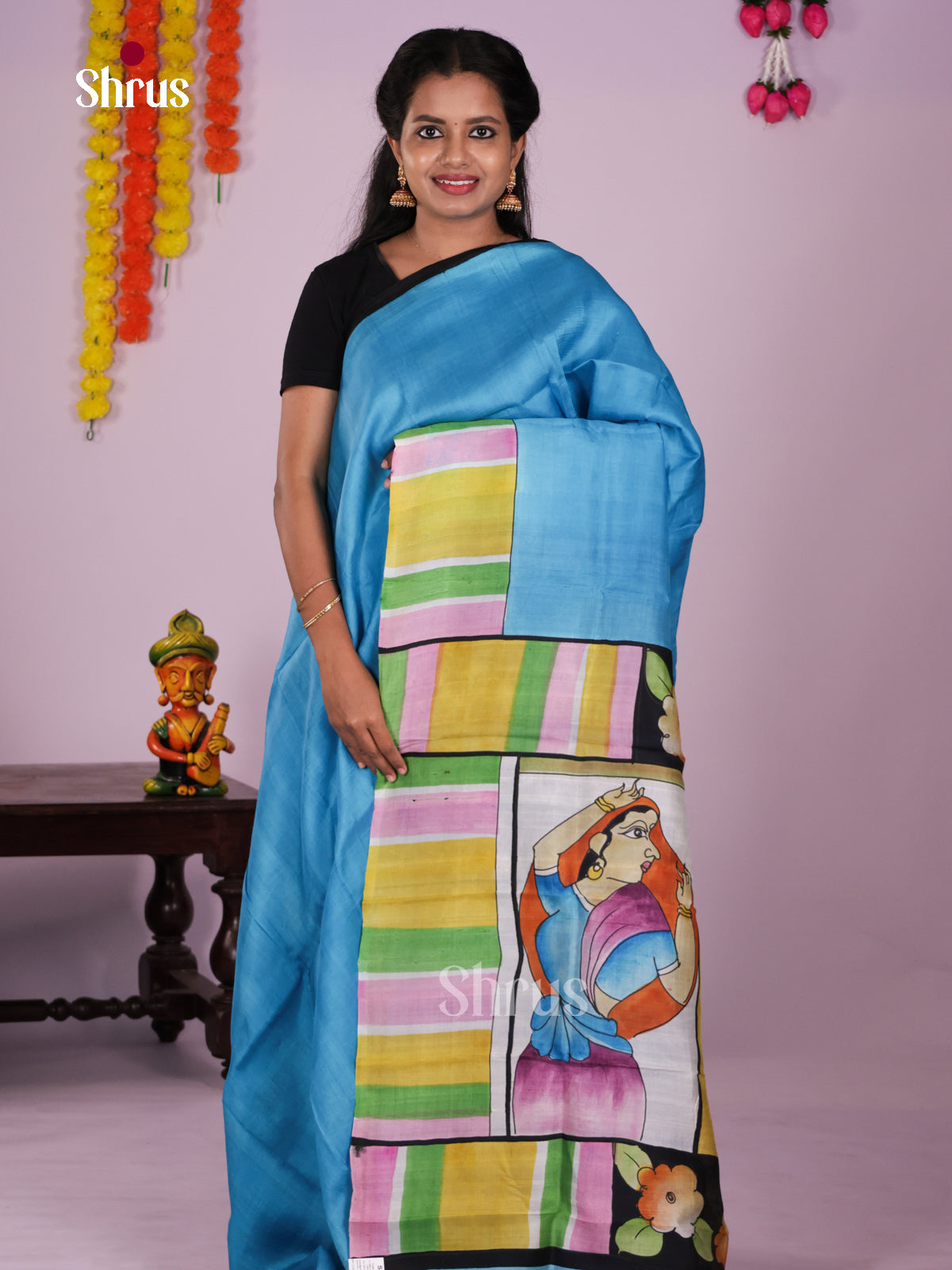 DIS24077 - Tussar Saree - Shop on Shrus.com