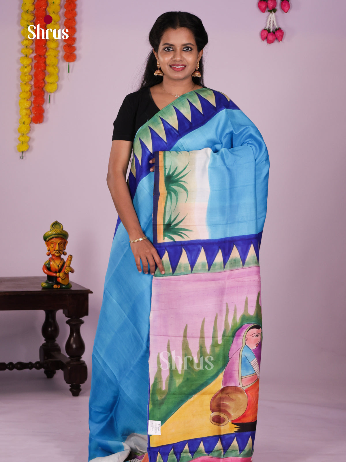 DIS24079 - Tussar Saree - Shop on Shrus.com
