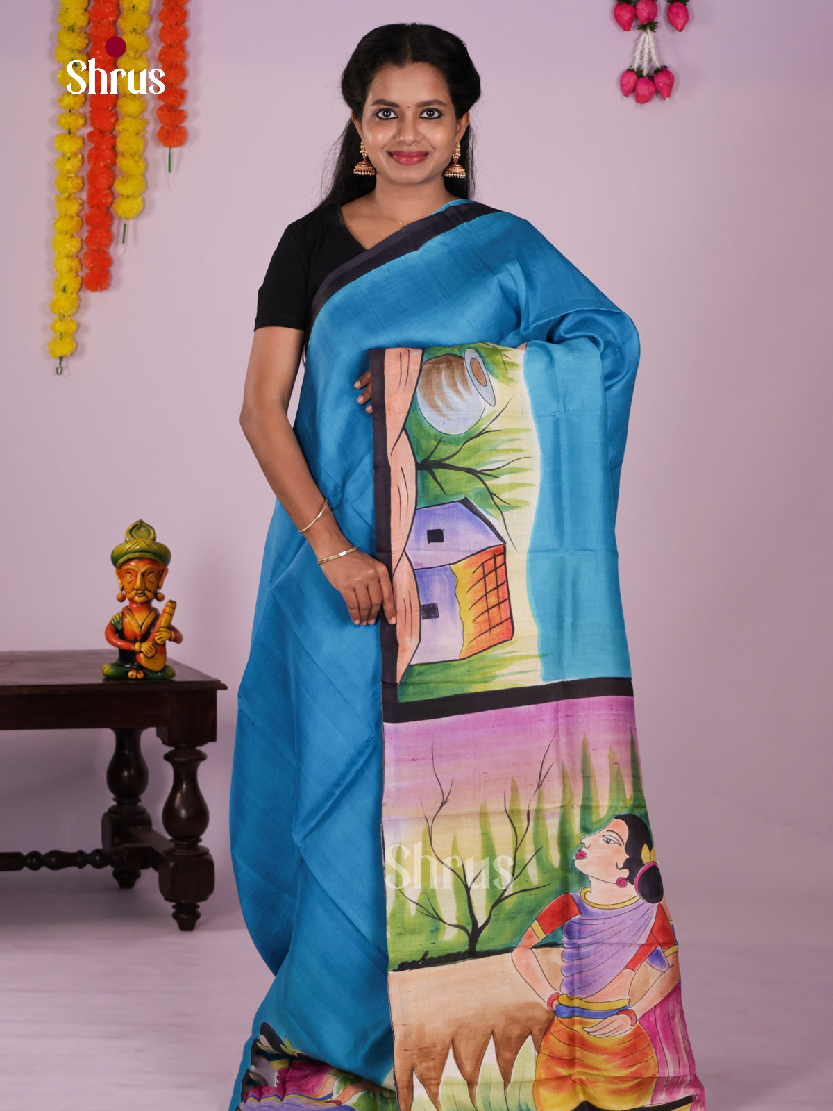 DIS24080 - Tussar Saree - Shop on Shrus.com