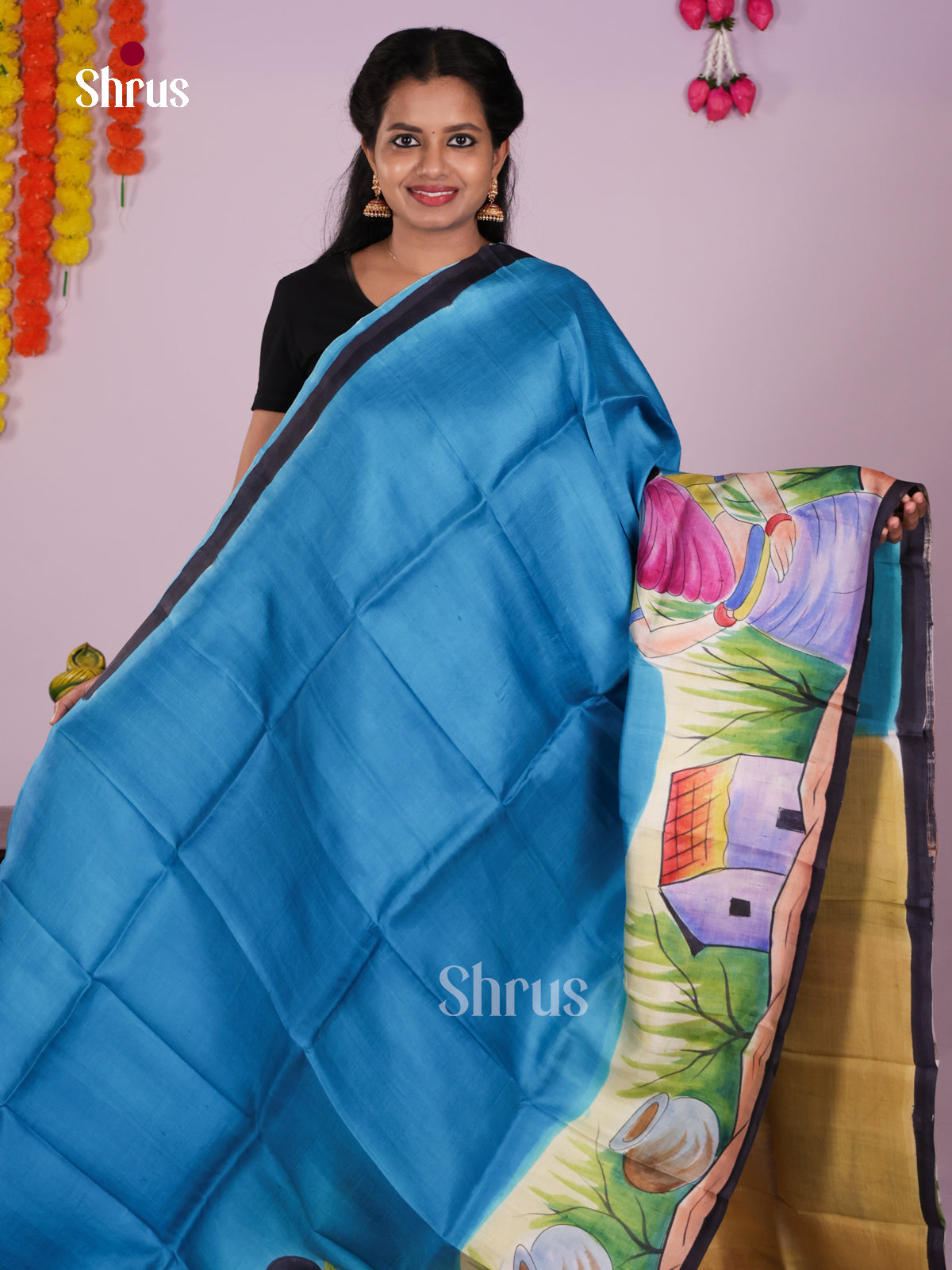 DIS24080 - Tussar Saree - Shop on Shrus.com