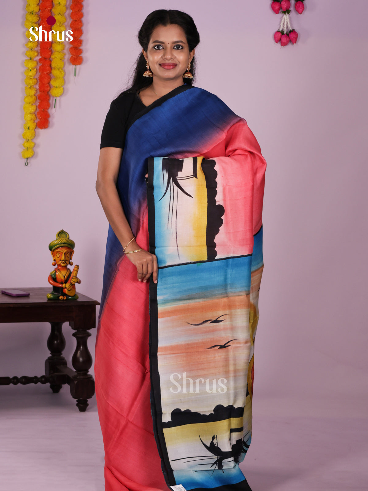 DIS24081 - Tussar Saree - Shop on Shrus.com