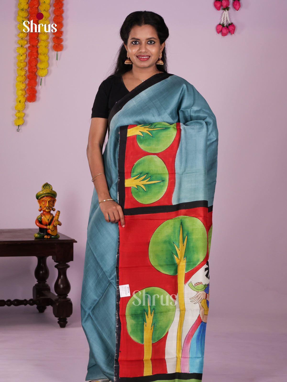 DIS24083 - Tussar Saree - Shop on Shrus.com