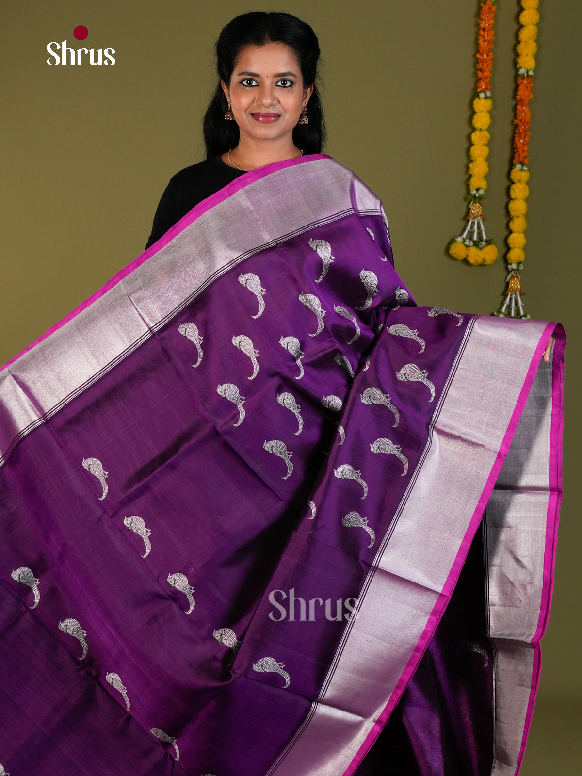 DIS24282 - Venkatagiri silk Saree - Shop on Shrus.com