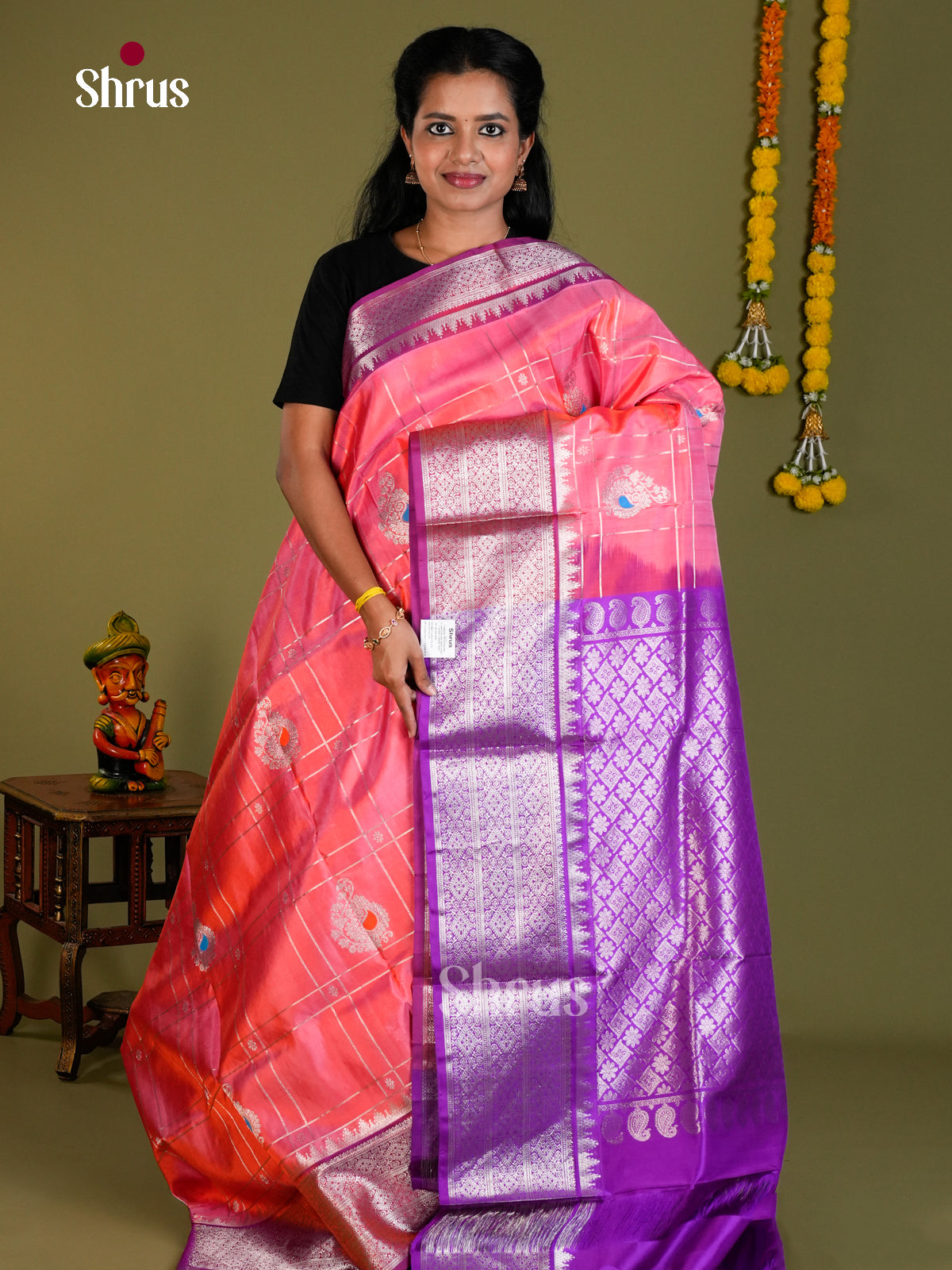 DIS24291 - Venkatagiri silk Saree - Shop on Shrus.com