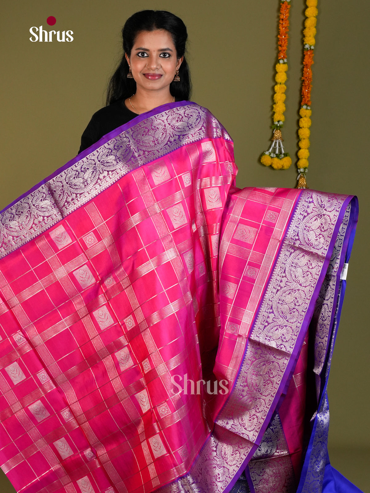 DIS24296 - Venkatagiri silk Saree - Shop on Shrus.com