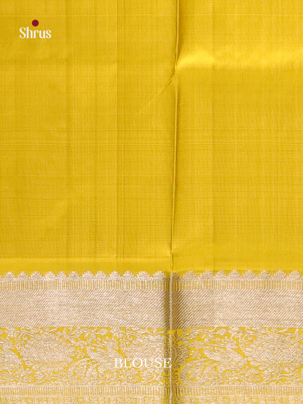 Yellow single Tone Venkatagiri silk Saree gleams with zari checks & floral motifs