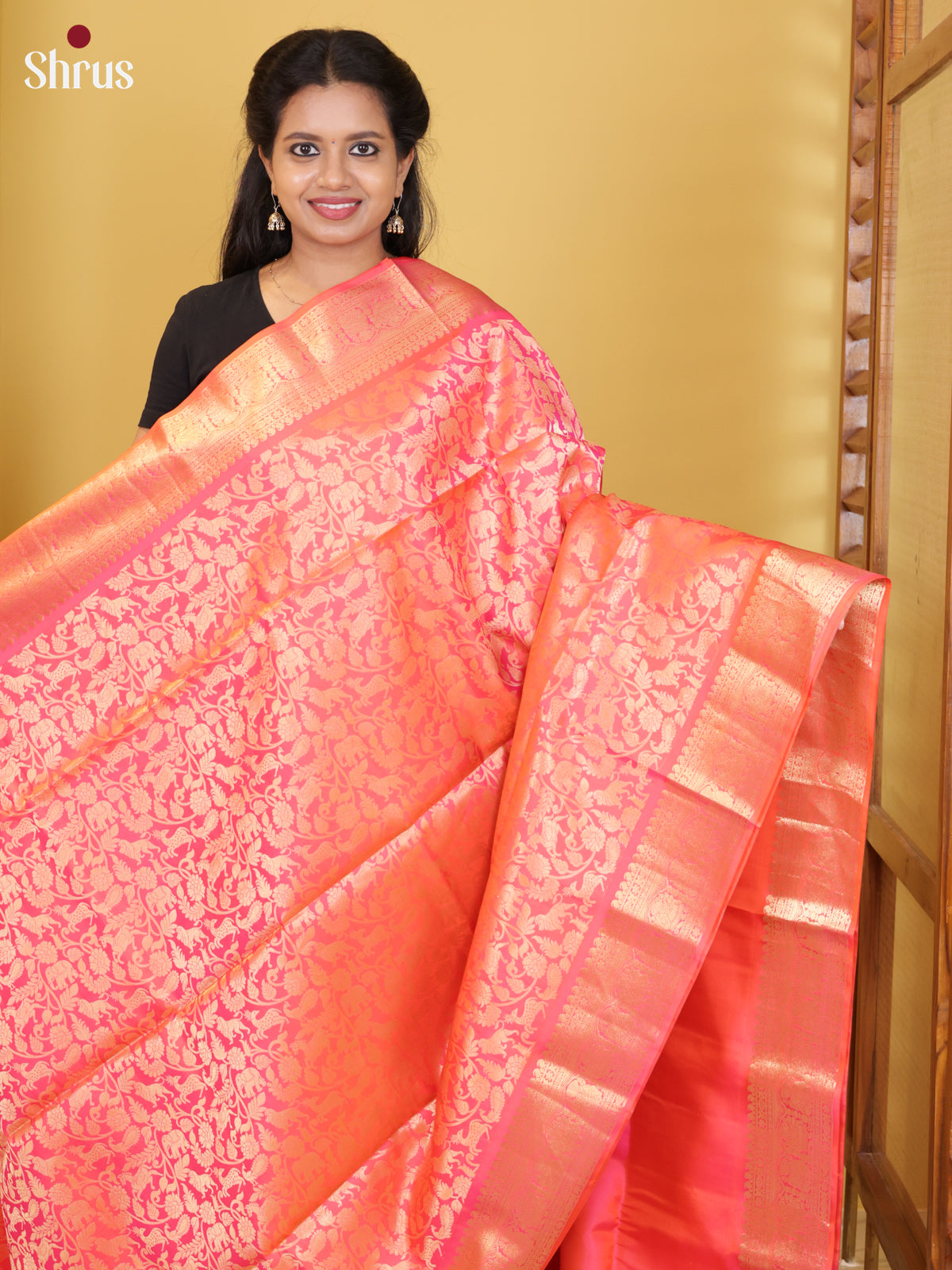 DIS24352 - Soft Silk (HR) Saree - Shop on Shrus.com