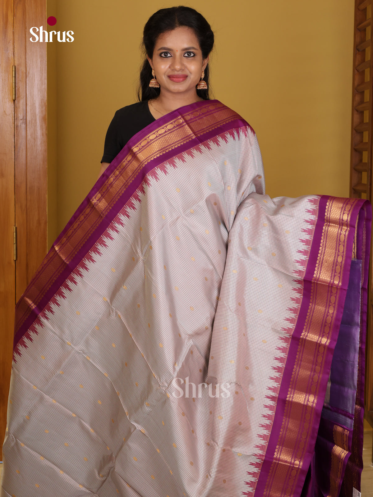DIS24712 - Gadwal silk Saree