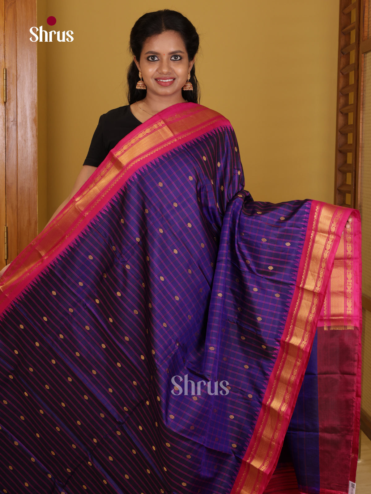 DIS24722 - Gadwal silk Saree